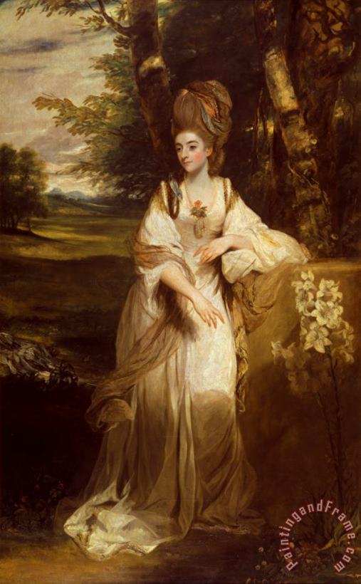 Lady Bampfylde painting - Sir Joshua Reynolds Lady Bampfylde Art Print