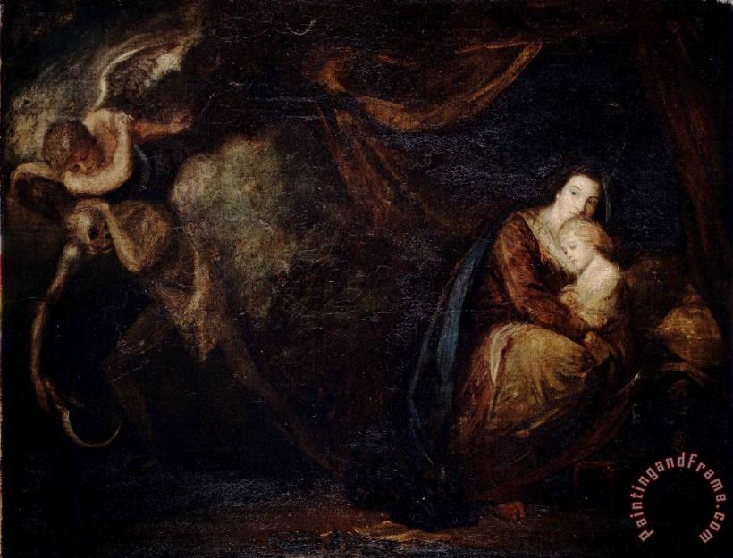 Sir Joshua Reynolds Recovery From Sickness, an Allegory Art Print