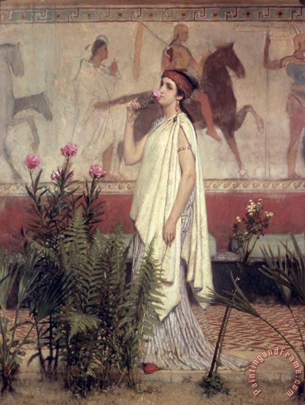 Sir Lawrence Alma-Tadema A Greek Woman Art Painting