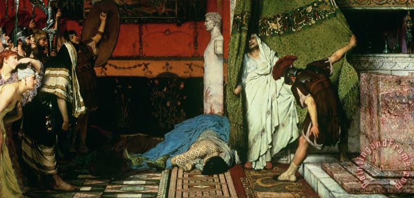 Sir Lawrence Alma-Tadema A Roman Emperor Claudius Art Painting