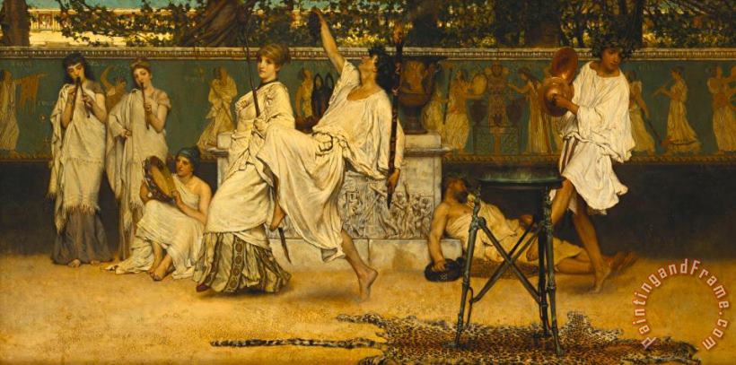 Sir Lawrence Alma-Tadema Bacchanal Art Painting