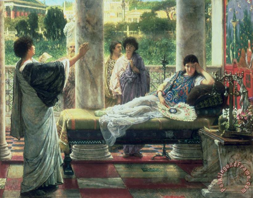 Catullus Reading his Poems painting - Sir Lawrence Alma-Tadema Catullus Reading his Poems Art Print Catullus Reading his Poems painting - Sir Lawrence Alma-Tadema Catullus Reading his Poems Art Print