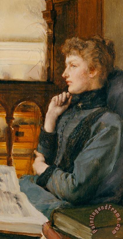 Sir Lawrence Alma-Tadema Far Away Thoughts Art Print