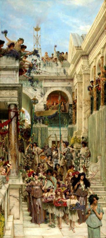 Spring painting - Sir Lawrence Alma-Tadema Spring Art Print Spring painting - Sir Lawrence Alma-Tadema Spring Art Print
