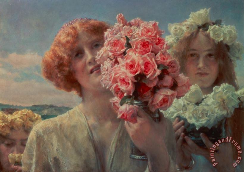 Sir Lawrence Alma-Tadema Summer Offering Art Painting