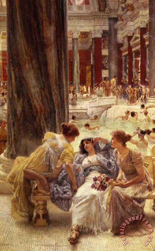The Baths of Caracalla painting - Sir Lawrence Alma-Tadema The Baths of Caracalla Art Print