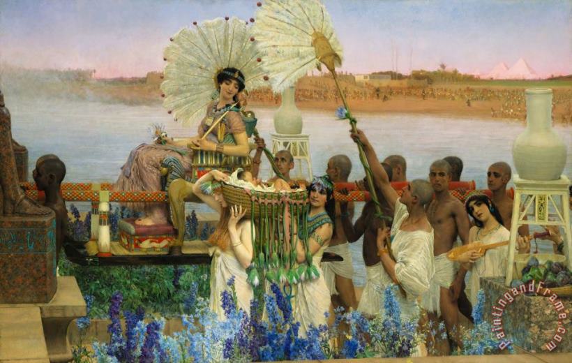 The Finding of Moses painting - Sir Lawrence Alma-Tadema The Finding of Moses Art Print