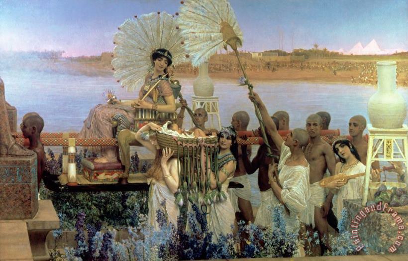 The Finding of Moses painting - Sir Lawrence Alma-Tadema The Finding of Moses Art Print