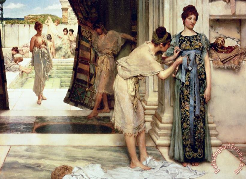 The Frigidarium painting - Sir Lawrence Alma-Tadema The Frigidarium Art Print The Frigidarium painting - Sir Lawrence Alma-Tadema The Frigidarium Art Print