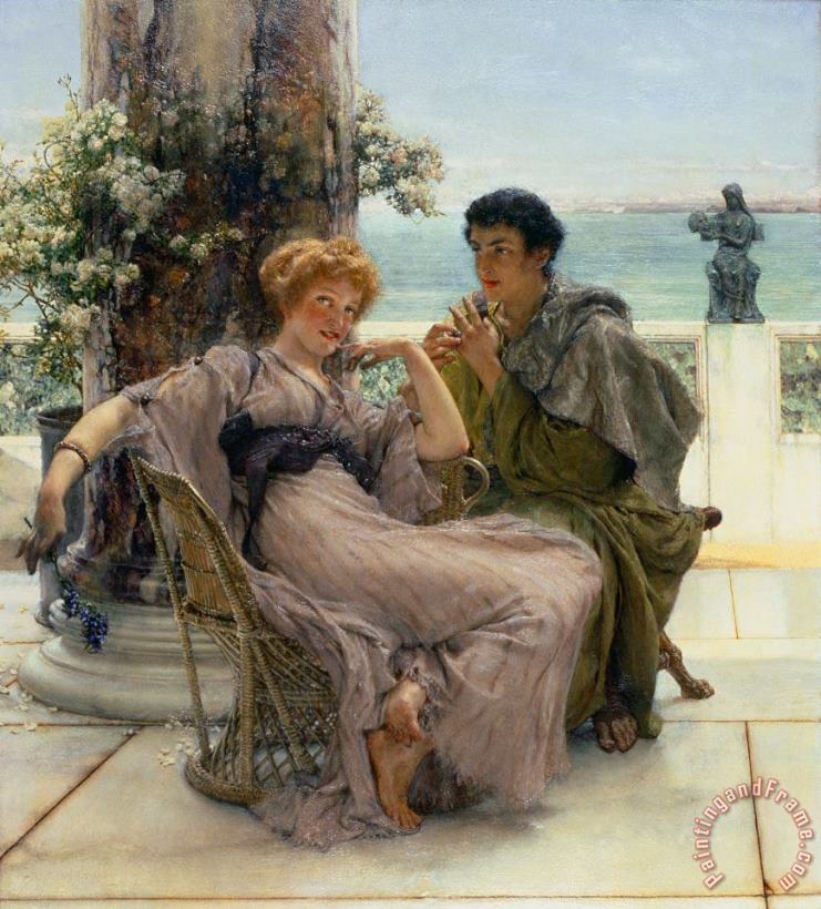 The Proposal painting - Sir Lawrence Alma-Tadema The Proposal Art Print The Proposal painting - Sir Lawrence Alma-Tadema The Proposal Art Print