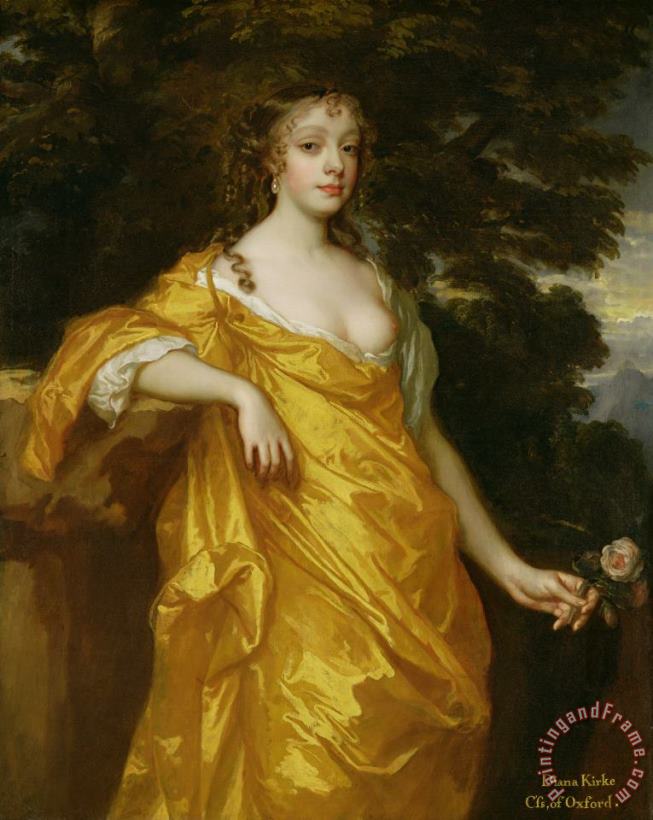 Diana Kirke-Later Countess of Oxford painting - Sir Peter Lely Diana Kirke-Later Countess of Oxford Art Print