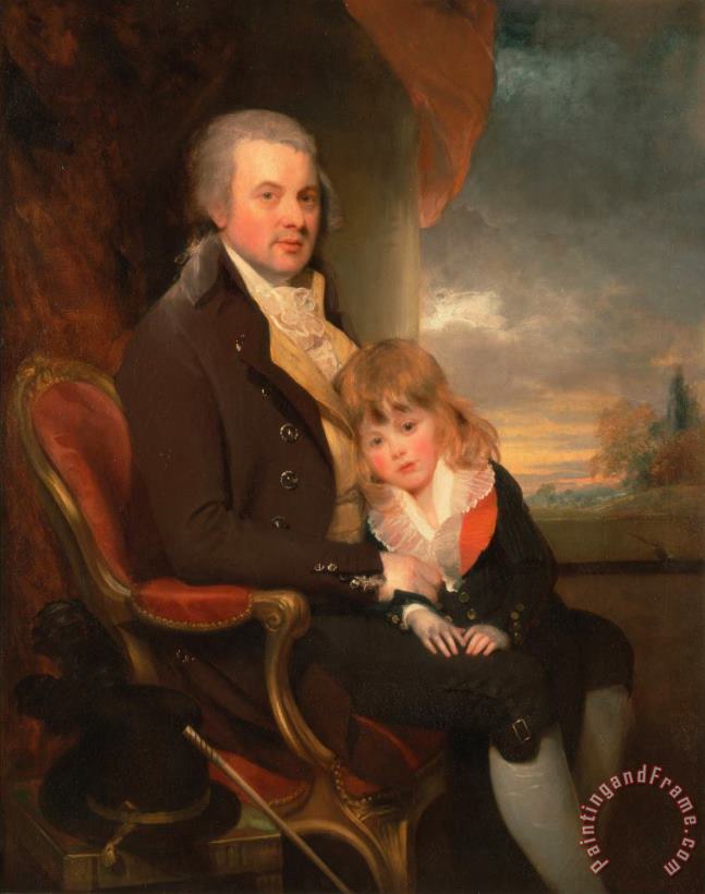 Sir William Beechey Edward George Lind And His Son, Montague, 1800 Art Print
