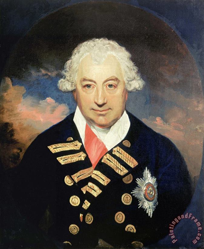 Sir William Beechey Rear Admiral Sir John Jervis, 1735 1823, Earl of St Vincent, 1787 Art Print