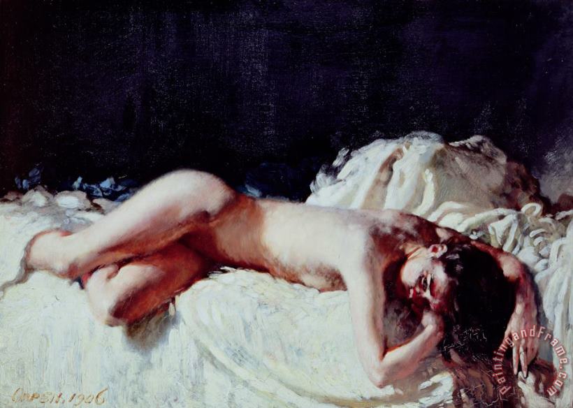 Nude Study painting - Sir William Orpen Nude Study Art Print