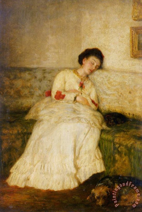Sir William Quiller Orchardson Asleep Art Painting