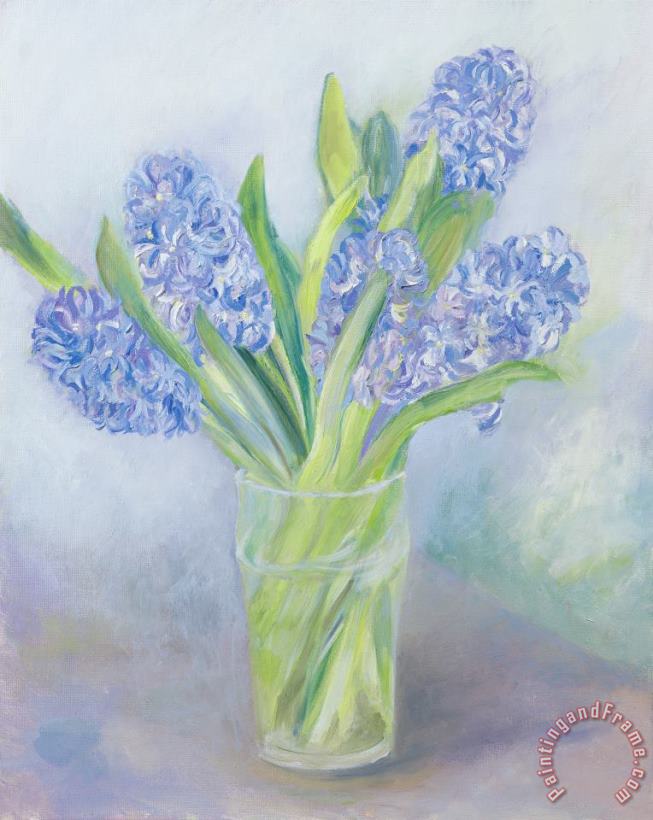 Hyacinths painting - Sophia Elliot Hyacinths Art Print