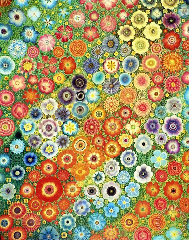 Flowers painting - Sophie Grandval Flowers Art Print