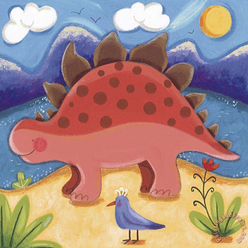 Sophie Harding Baby Steggy The Stegosaurus Art Print