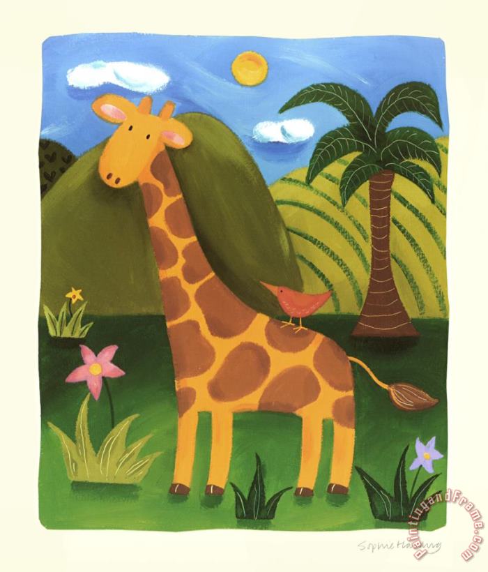 Sophie Harding Gerry The Giraffe Art Painting