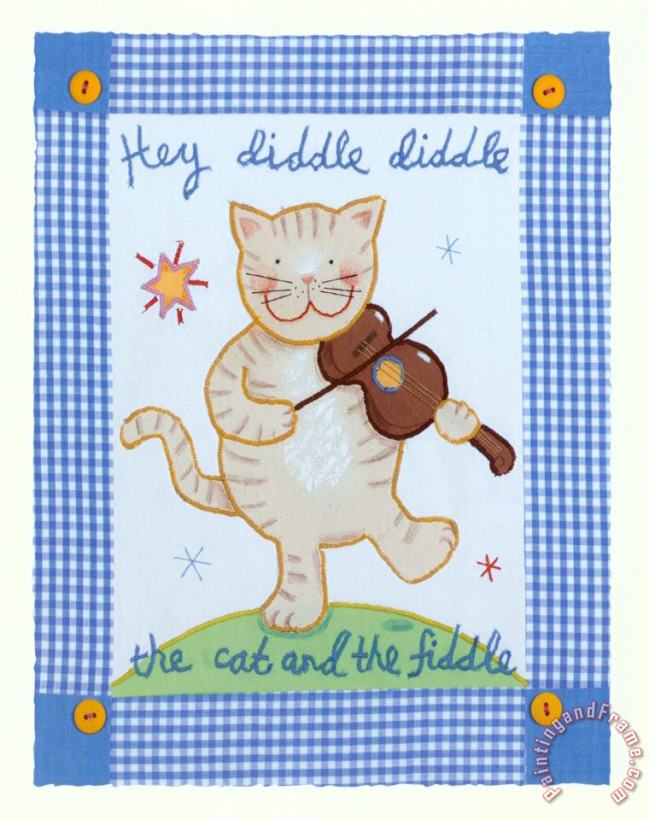 Hey Diddle Diddle painting - Sophie Harding Hey Diddle Diddle Art Print