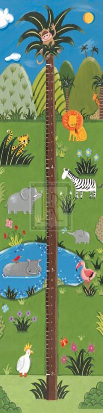Sophie Harding Jungle Growth Chart Art Painting