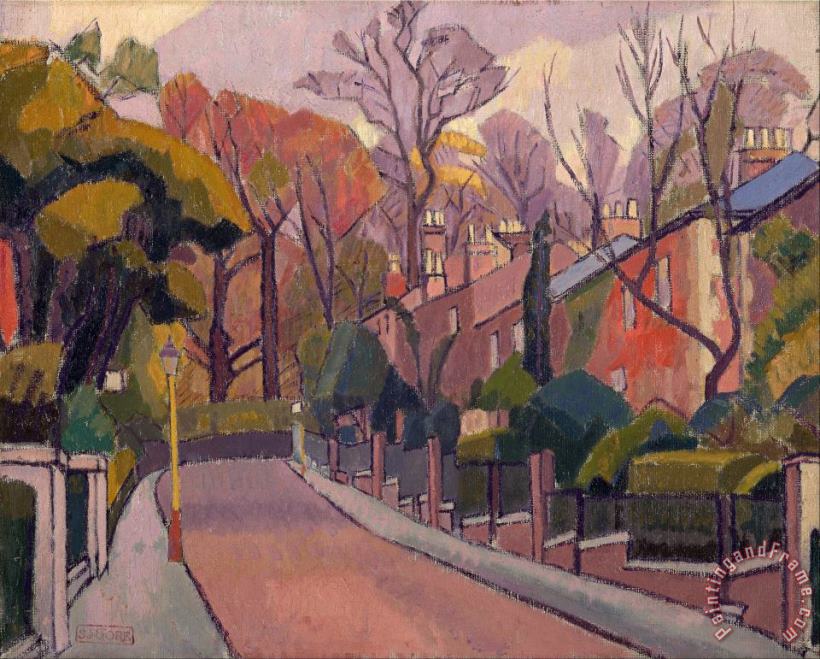 Cambrian Road, Richmond painting - Spencer Frederick Gore Cambrian Road, Richmond Art Print