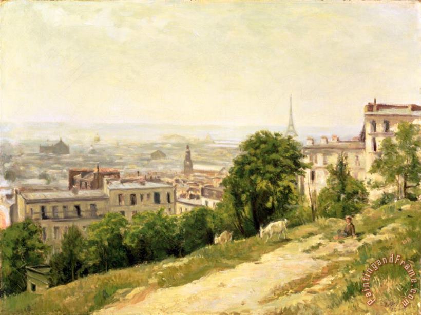 Stanislas Victor Edouard Lepine View of Paris Art Painting