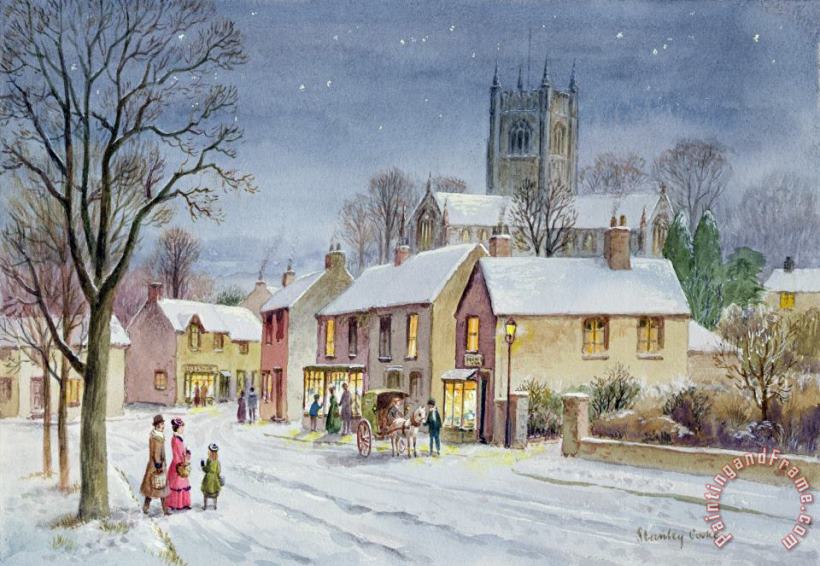 Stanley Cooke Twilight In The Village Art Painting
