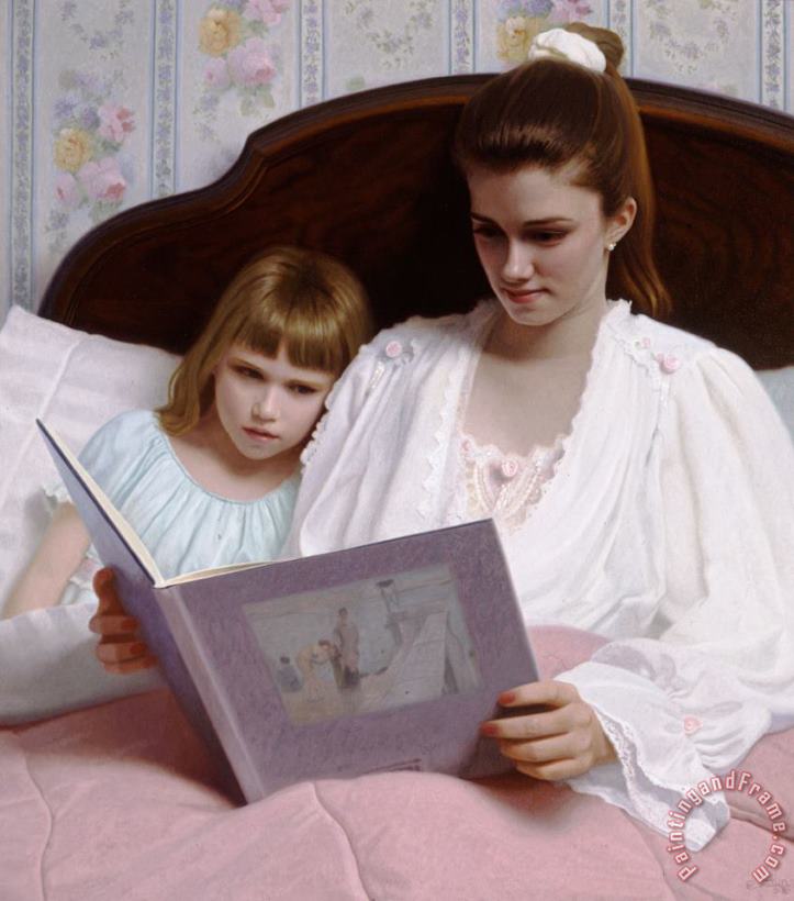Bedtime Story painting - Stephen Gjertson Bedtime Story Art Print