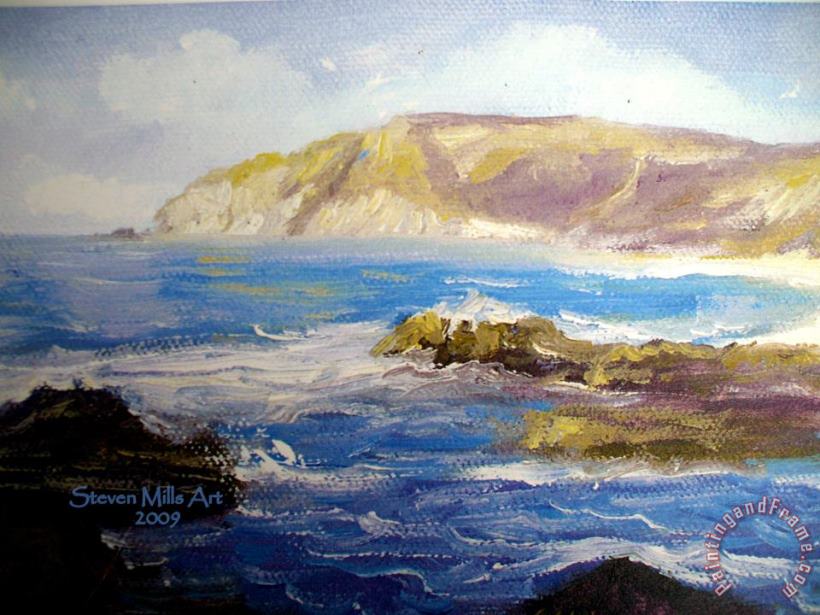 Cal Coast painting - Steven Mills Cal Coast Art Print