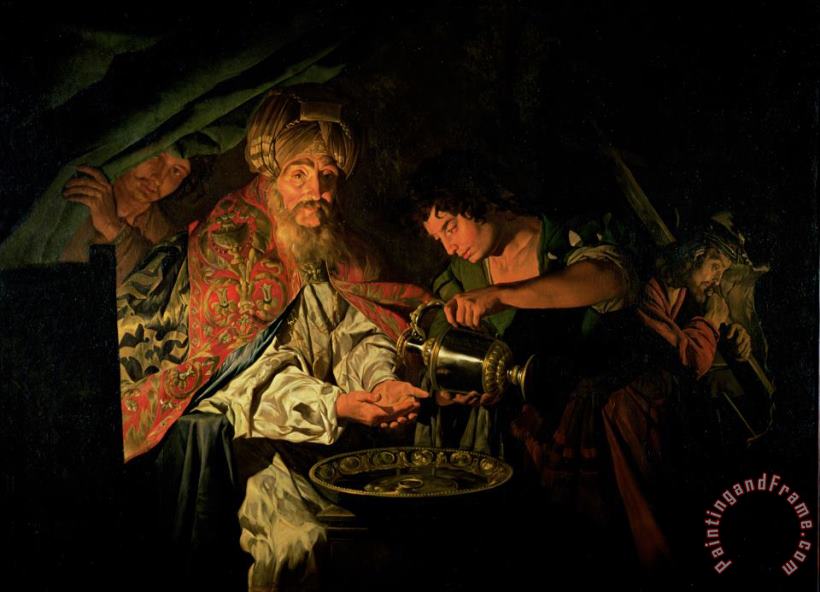 Pilate Washing his Hands painting - Stomer Matthias Pilate Washing his Hands Art Print