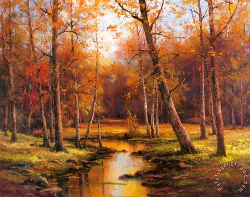 Meadow Stream painting - T. C. Chiu Meadow Stream Art Print