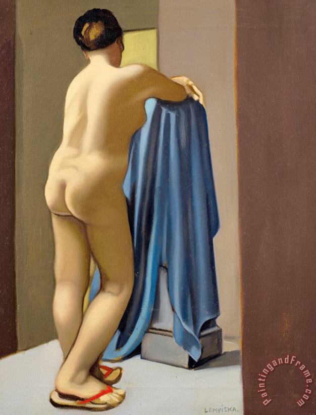 Nu Debout, Vu De Dos, 1951 painting - tamara de lempicka Nu Debout, Vu De Dos, 1951 Art Print