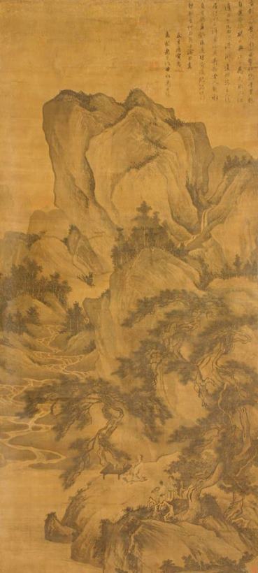 Tang Yin The Nine Bends River Art Painting