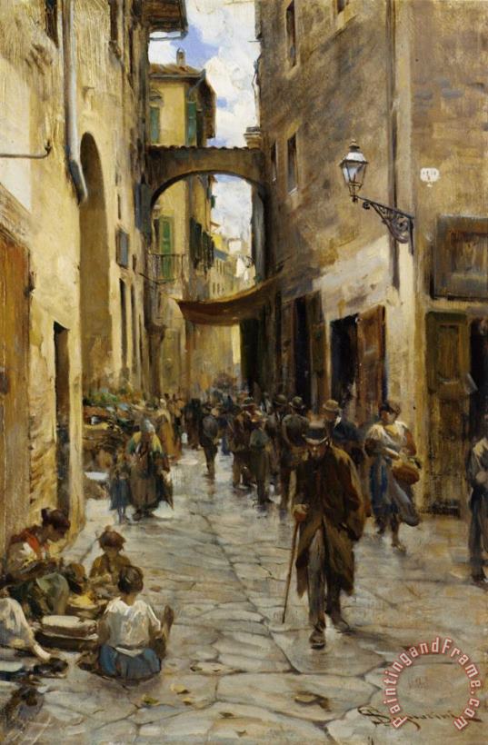 Il Ghetto Di Firenze painting - Telemaco Signorini Il Ghetto Di Firenze Art Print