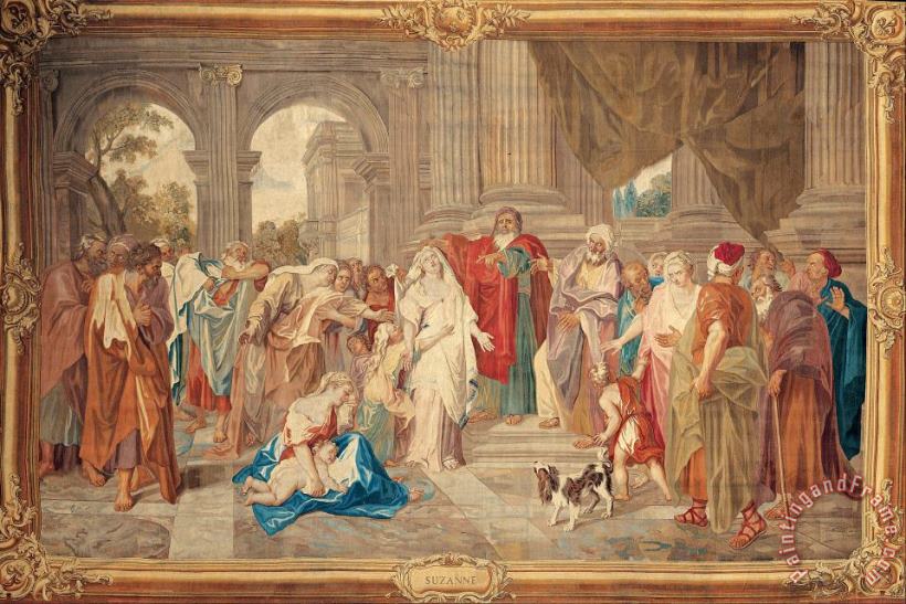 The Gobelins Manufactory Susannah Accused of Adultery Art Print