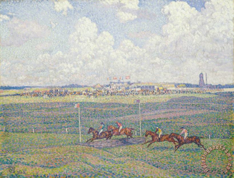 Theo van Rysselberghe The Racecourse at Boulogne-sur-Mer Art Print