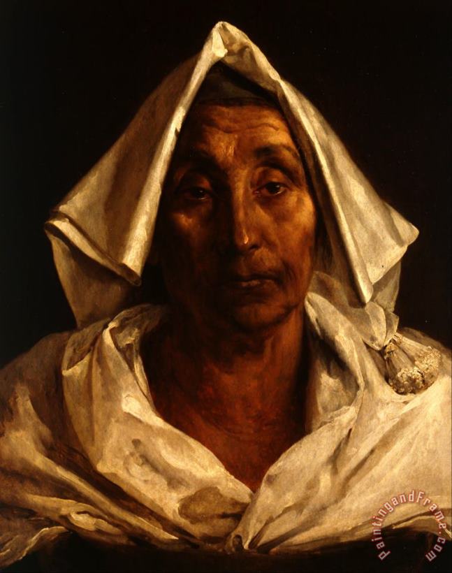 The Old Italian Woman painting - Theodore Gericault The Old Italian Woman Art Print