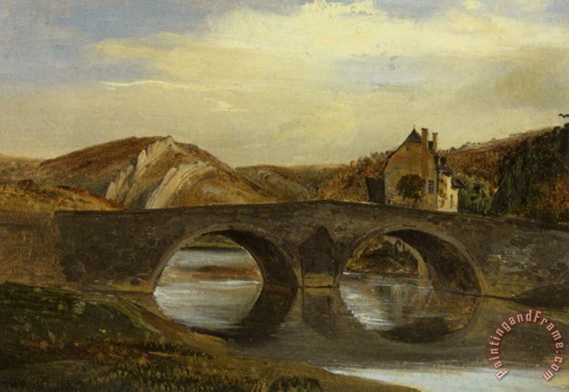 Theodore Rousseau Pont Dans Le Jura Art Painting