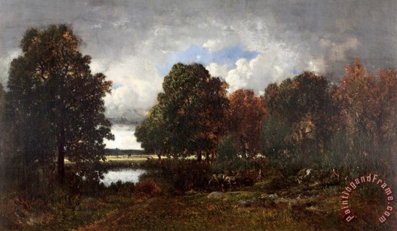 The Lake in The Forest painting - Theodore Rousseau The Lake in The Forest Art Print