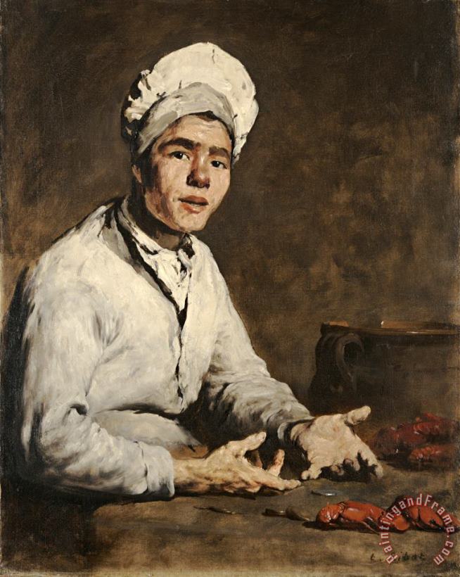 The Young Chef (le Cuisinier Aux Ecrevisses) painting - Theodule Augustin Ribot The Young Chef (le Cuisinier Aux Ecrevisses) Art Print