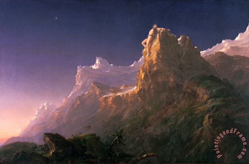 Thomas Cole Prometheus Bound Art Painting