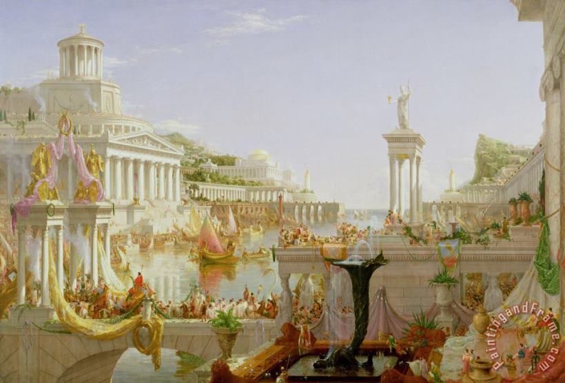Thomas Cole The Course of Empire - The Consummation of the Empire Art Painting