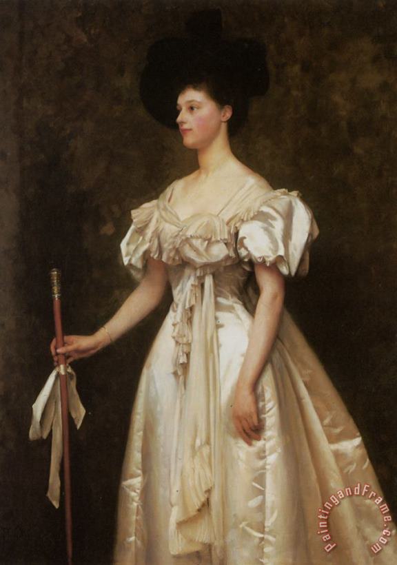 Thomas Cooper Gotch A Portrait of Miss Winifred Grace Hegan Kennard Art Print
