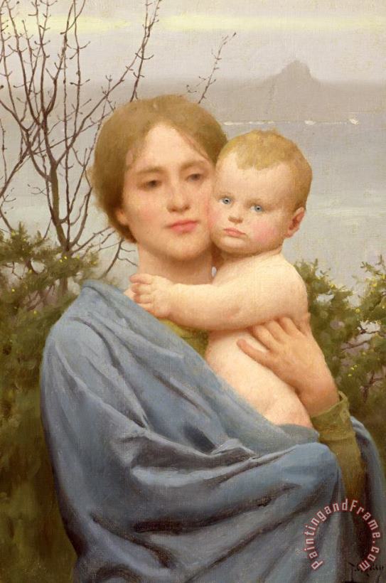 Thomas Cooper Gotch Madonna of the Mount Art Painting