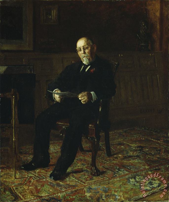 Robert M. Lindsay painting - Thomas Cowperthwait Eakins  Robert M. Lindsay Art Print