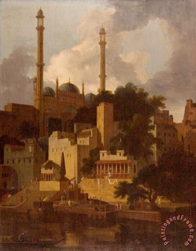 Aurangzeb's Mosque painting - Thomas Daniell Aurangzeb's Mosque Art Print