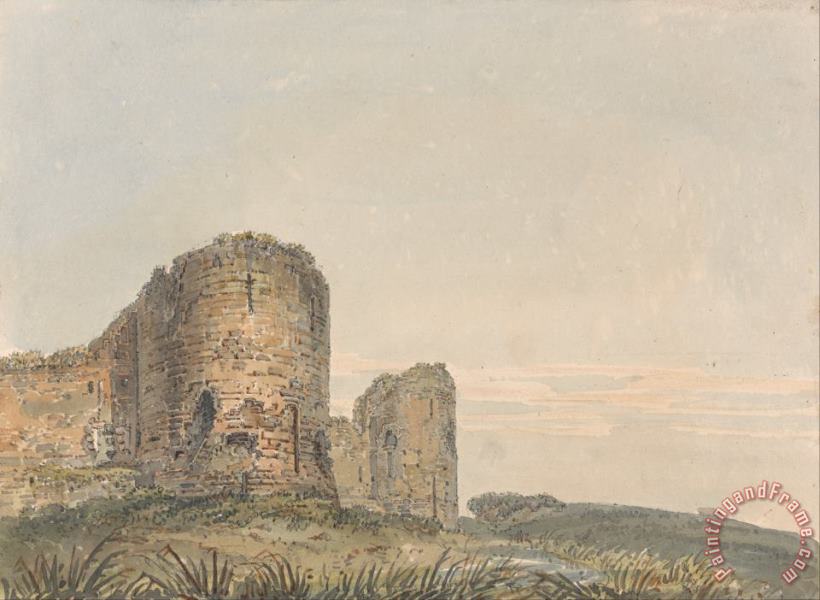 Thomas Girtin Pevensey Castle, Sussex Art Painting