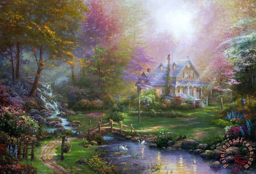 A Mother's Perfect Day painting - Thomas Kinkade A Mother's Perfect Day Art Print