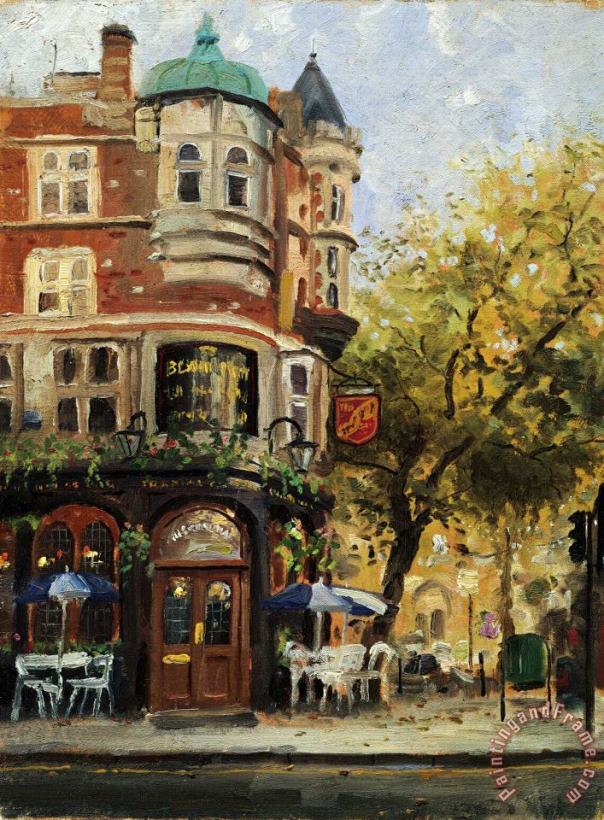 Bloomsbury Cafe painting - Thomas Kinkade Bloomsbury Cafe Art Print